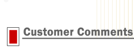 Customer Comments