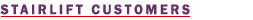 Stairlift Customers
